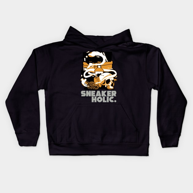 Sneaker Holic Light Curry Kids Hoodie by funandgames